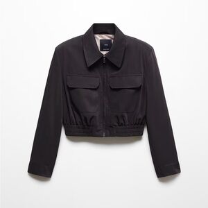 Women's Black Jacket by Mango